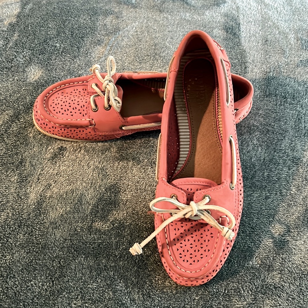 Coral Sperry Top-Siders